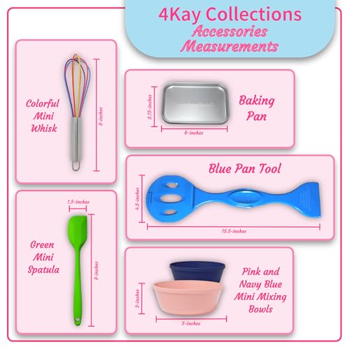 Kids Electric Baking Oven Set with 20 Pieces, Refill Mixes, and Apron