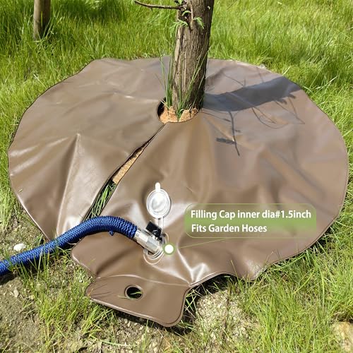 15 Gallon Tree Watering Ring (4 Pack) - Slow Release Drip Irrigation Bag