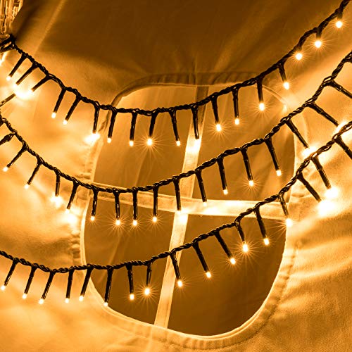 AWQ 500LED 49ft Christmas String Lights Warm White with Remote