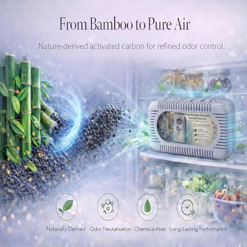 Activated Charcoal Refrigerator Deodorizer & Odor Absorber 2 Pack