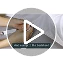 Bed Sheet Fasteners - 4 Pack Adjustable Elastic Straps with Metal Clips