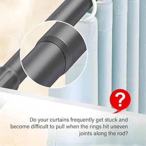 14.5ft Transparent Curtain Glide Tape for Silent Smooth Curtain Rod Slide