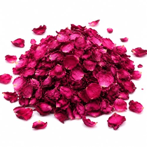 Natural Dried Red Rose Petals 150g - Biodegradable Wedding Confetti & Spa