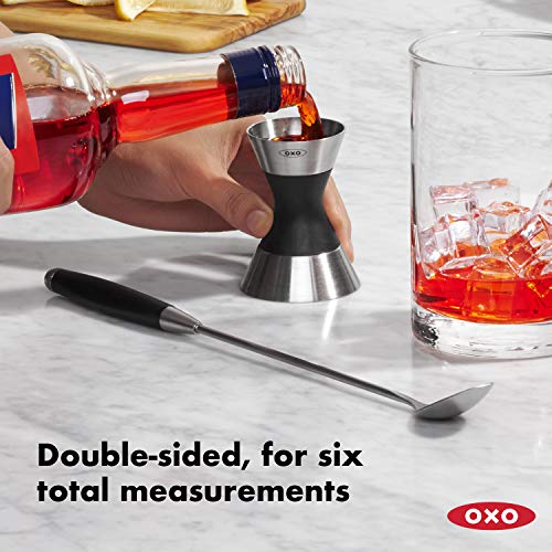 OXO Steel Double Jigger - Bar Tool for Accurate Cocktail Measurements
