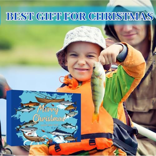 Fishing Advent Calendar 2026 - 24 Days Christmas Countdown Lures Set