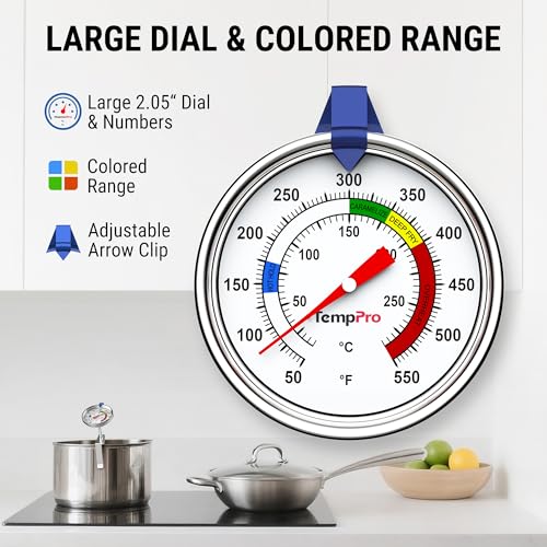 Candy and Deep Fryer Thermometer with 9-Inch Probe and Pot Clip