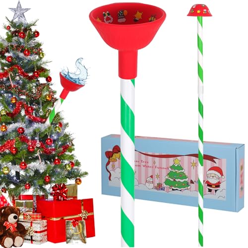 Christmas Tree Watering Funnel System with 48-Inch Long Hose & Wide Mouth