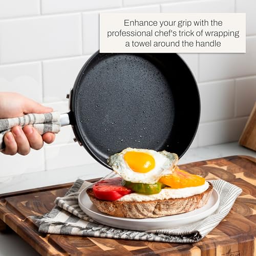 Hard Anodized Nonstick Frying Pan Set - 2 Piece (8" & 10"), Induction Safe