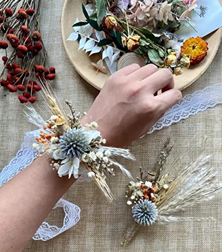 Natural Dried Mini Star Daisy Flowers - 200 Stems White Bouquet