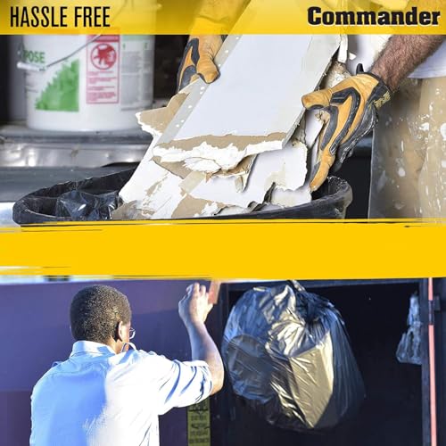 55 Gallon Heavy Duty Contractor Trash Bags with Flap Ties - 10 Pack