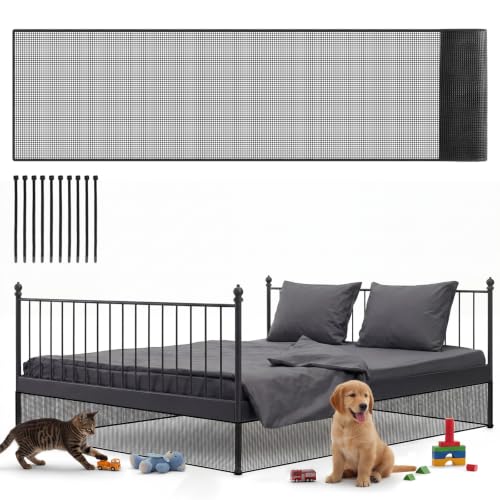 Under Bed & Couch Blocker for Pets & Toys - 16" Extra Tall PVC Barrier