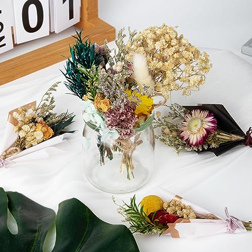 10 Pcs Natural Dried Flowers Bouquet for DIY Crafts and Home Decor