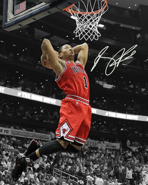 Derrick Rose Autographed Wall Art - High-Quality Signed Photo Print for Home Decor