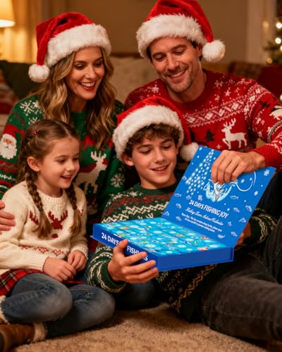 Fishing Lure Advent Calendar 24-Day Christmas Countdown Gift Set for Men