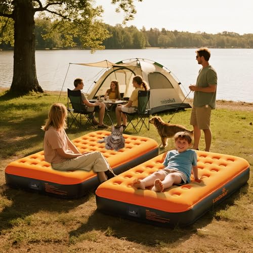 Twin Air Mattress with Built-in Rechargeable Pump - 9" Inflatable Bed