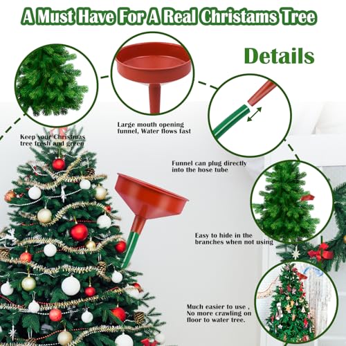 Christmas Tree Watering System with 5.5-Inch Wide Funnel & 5ft Hose