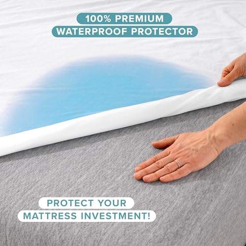Queen Size Waterproof Mattress Protector - Breathable & Noiseless