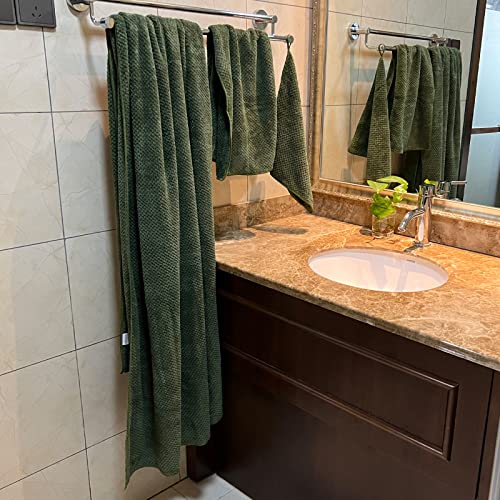 6-Piece Extra Large Bath Sheet Set, Olive Green Oversized Towels