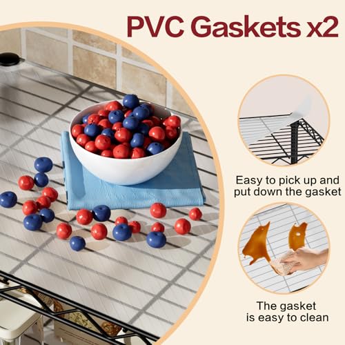 Small 2-Tier Metal Wire Standing Shelf Floor Organizer Rack