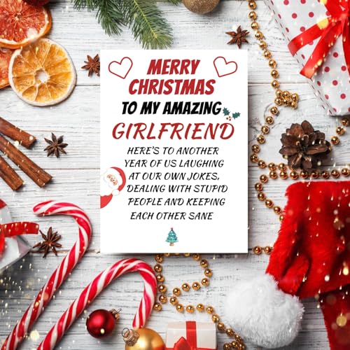 Funny Girlfriend Christmas Card – GVMGVM Variation #5 from Boyfriend, Humorous Merry Xmas Card for GF