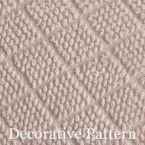 Queen Size Fleece Blanket, Lightweight Jacquard Waffle Design, 90x90 Inch