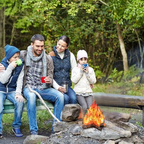 Boao 2 Sets 3D Cardboard Campfire Decor 16 x 13 Inch Gold Orange