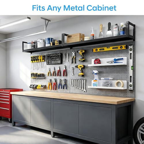 13.5" Metal Magnetic Bookshelf for Whiteboard (2-Pack) - Holds 12 lbs