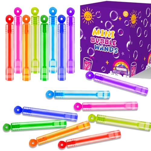 Leetous Mini Donut Bubble Wands Party Favors 20-Pack