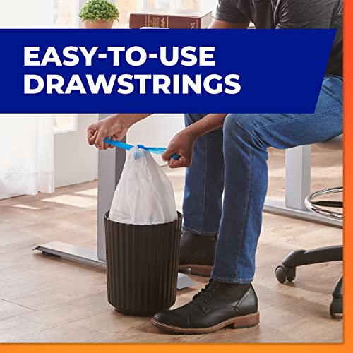Hefty 4 Gallon Small Trash Bags, Fabuloso Lavender Scent, 52 Count Drawstring