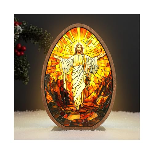He Is Risen Empty Tomb Resurrection Scene - Wood & Acrylic Easter Table Decor