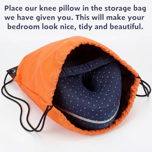 Ergonomic Knee Pillow for Side Sleepers - Sciatica Relief & Pain Support