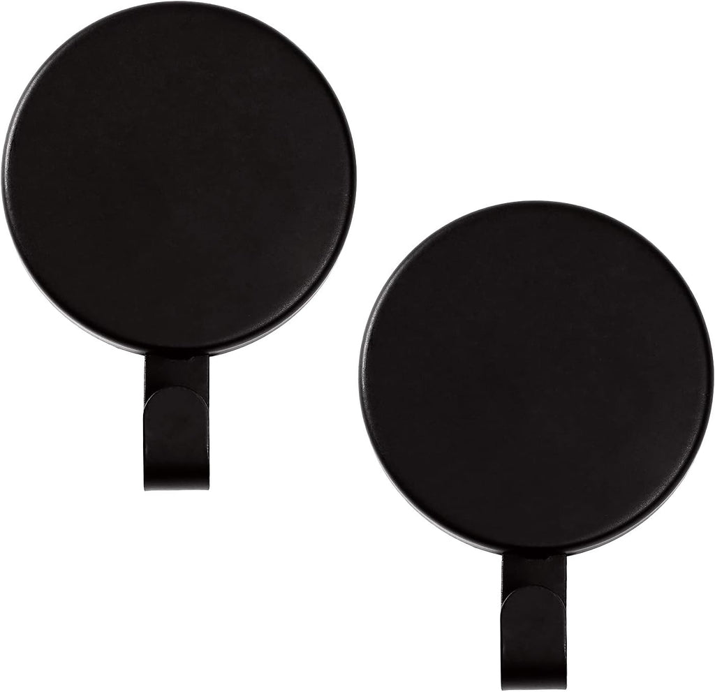 Skiennix Magnetic Wreath Hanger - Heavy Duty Magnet Hooks for Metal Doors | Black, 2 Pack