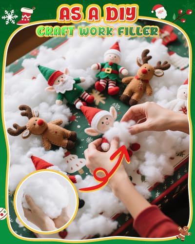 Fluffy Artificial Snow Fiber for Christmas Tree & Village Decor