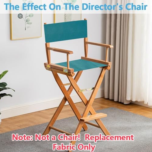 Director Chair Replacement Covers - 2 Sets Canvas Seat & Back with Sticks