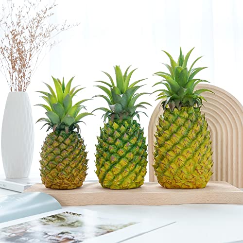 Lifelike Artificial Pineapple Decoration - Eco-Friendly Simulated Fruit for Home & Kitchen