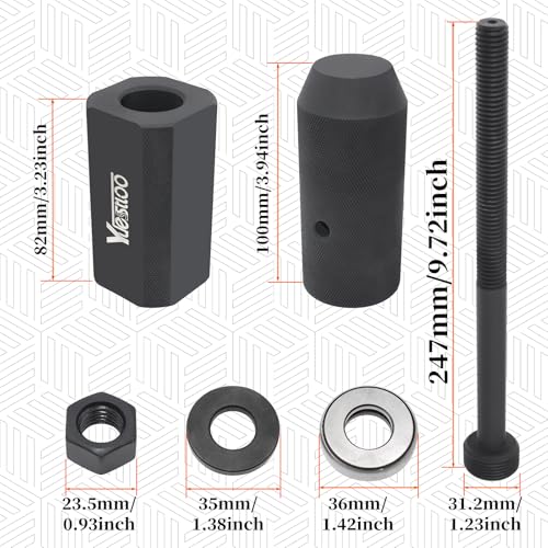 Injector Sleeve Cup Remover and Installer Tool Kit for Heavy-Duty Engines