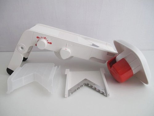 TUPPERWARE Chef Mando-Chef D202 Multi-Slicer Grater Mandolino Küchenenstar White/Red