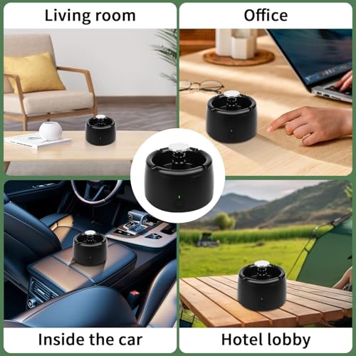 Electronic Smokeless Ashtray with Air Purifier and Dual Speed Fan