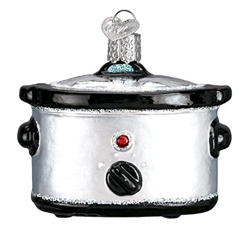 Old World Christmas Glass Slow Cooker Holiday Ornament Kitchen Decor