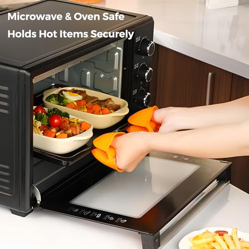 Mini Silicone Oven Gloves - Heat Resistant Finger Protector for Cooking