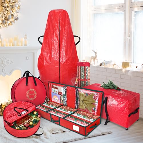 Christmas Wreath Storage Bag 2-Pack 30-Inch Holiday Organizer