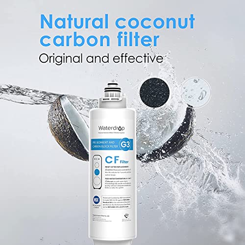 Under-Sink RO Water Filter Replacement - G3-N1CF Coconut Carbon 6-Month