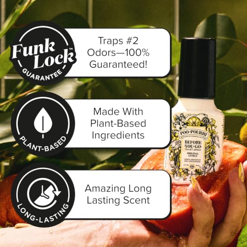 Poo-Pourri Before-You-Go Toilet Spray 2 Fl Oz - Citrus Fresh Refillable Spray