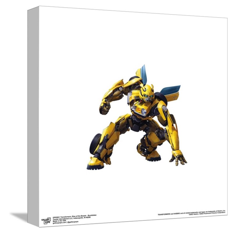 Gallery Pops Transformers: Rise of the Beasts - Bumblebee Canvas Wall Art, Unframed Version, 12" x 12" Gallery Pops Canvas Wall Art