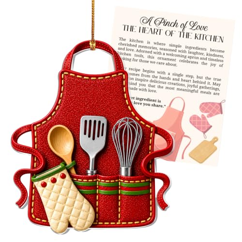 Apron Ornament - Baking & Kitchen Decor for Bakers, Christmas Gift - Variation of THIS listing