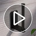 Self-Adhesive Toilet Paper Holder, Stainless Steel No-Drill Wall Mount