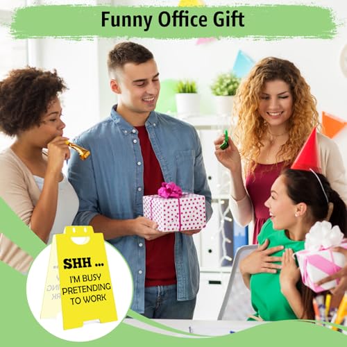 Funny Office Desk Sign - Humorous Gag Gift for Coworker & Boss