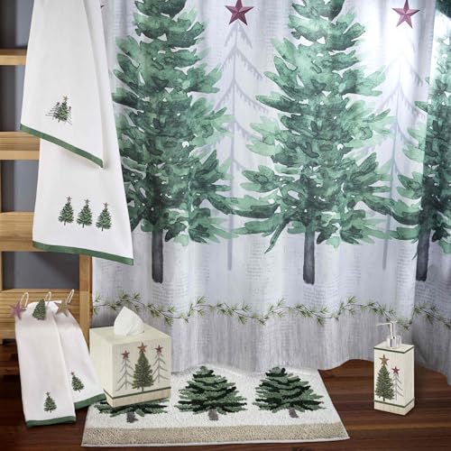 Avanti Trees Christmas Lotion Pump Dispenser Refillable Hand Soap Decor
