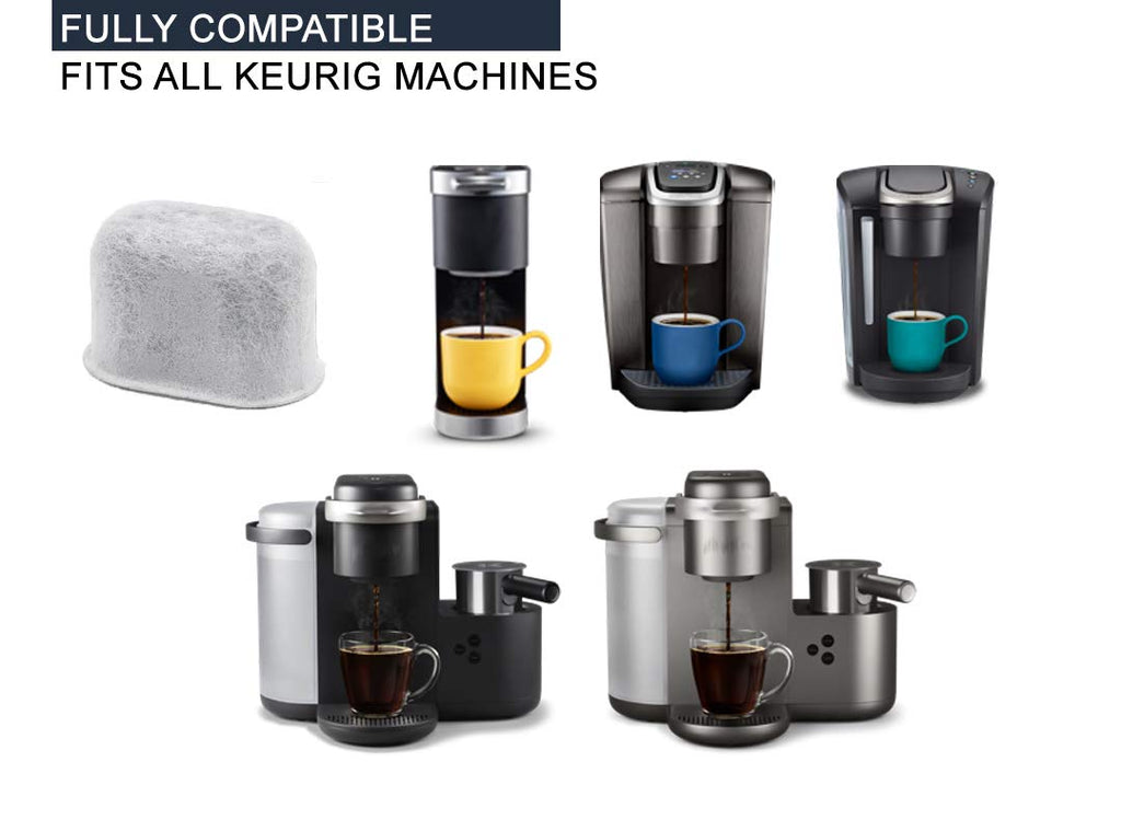 GoldTone 6 Carbon Water Filters + Filter Holder for Keurig 2.0, Charcoal & Breville Replacement