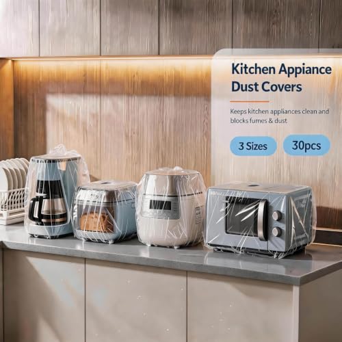 30-Piece Disposable Kitchen Appliance Dust Covers for Small Appliances